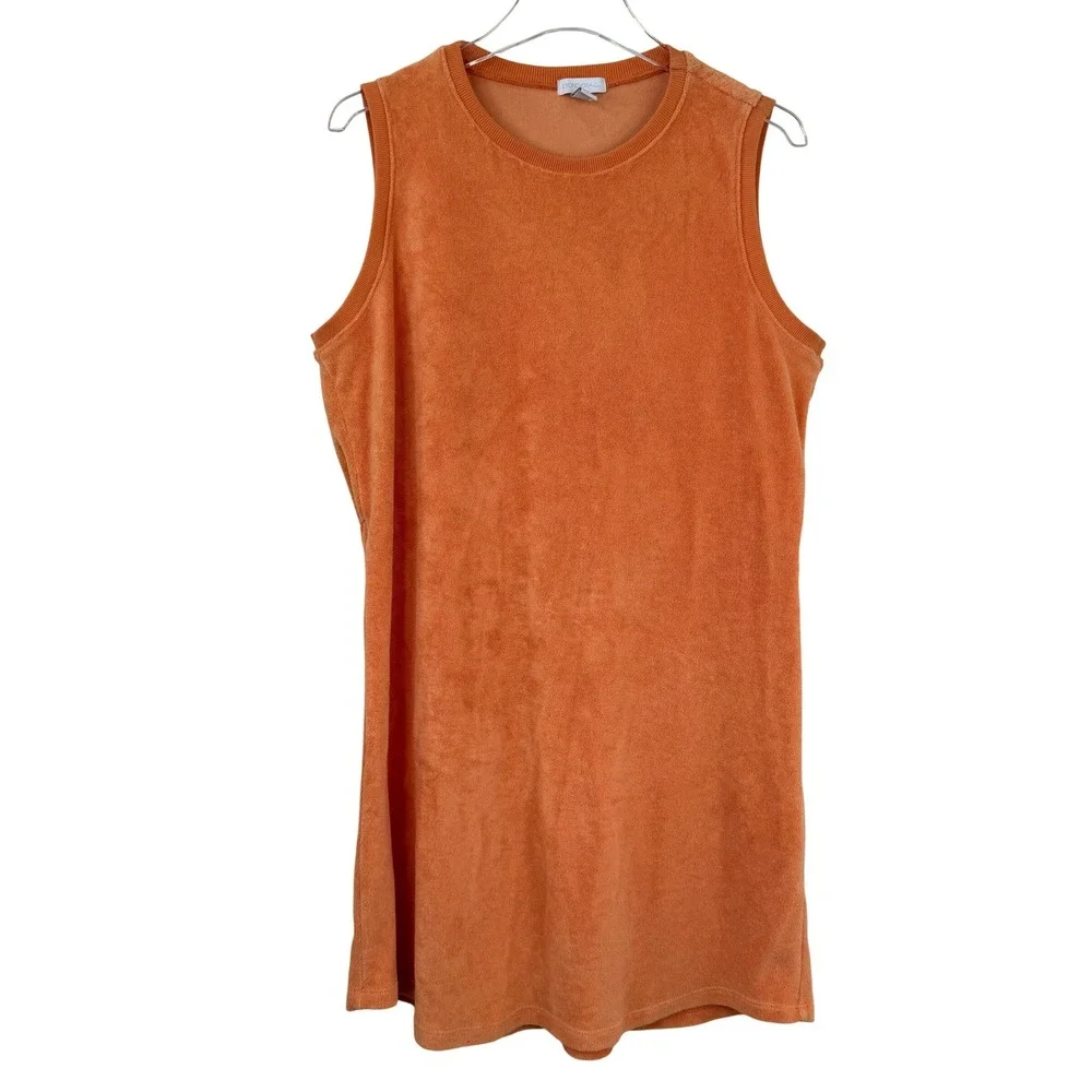 Beyond Yoga OUT OF TOWN Terry Cloth Sleeveless Dress Women XL‎ Athleisure Beach